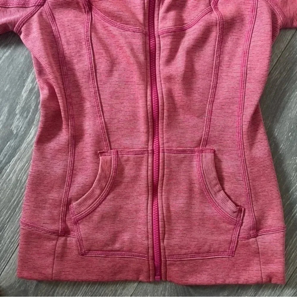 Athleta Zip-up Marron/Pink Hoodie